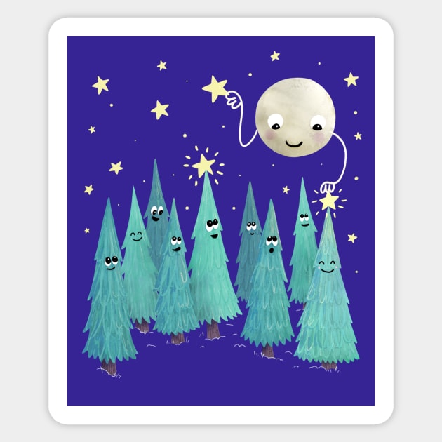 Twinkle, Twinkle, Christmas Star Sticker by littleclyde